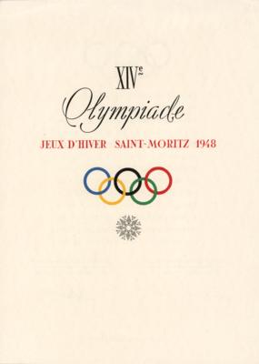Lot #3335 St. Moritz 1948 Winter Olympics Organizing Committee Invitation to Participate - Image 1