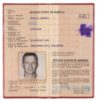 Lot #3217 Mexico City 1968 Summer Olympics ID Card - Image 2
