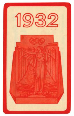 Lot #3275 Lake Placid 1932 Winter Olympics Celluloid Season Ticket (Bleacher) - Image 2