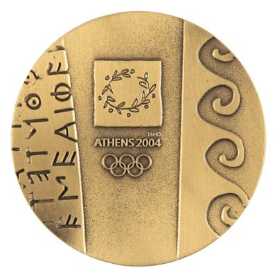 Lot #3154 Athens 2004 Summer Olympics Bronze Participation Medal - Image 1