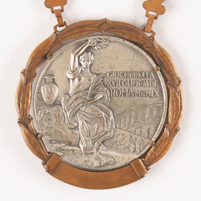 Lot #3081 Rome 1960 Summer Olympics Silver Winner's Medal for Athletics - Image 4