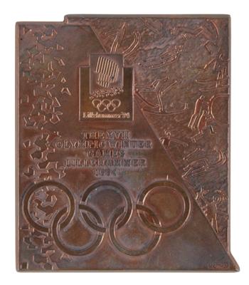 Lot #3150 Lillehammer 1994 Winter Olympics Copper