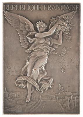 Lot #3045 Paris 1900 Olympics Silvered Bronze Winner's Medal for Physical Exercises - Image 1