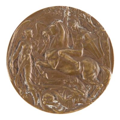 Lot #3051 London 1908 Olympics Bronze Winner's Medal for Shooting - Image 2