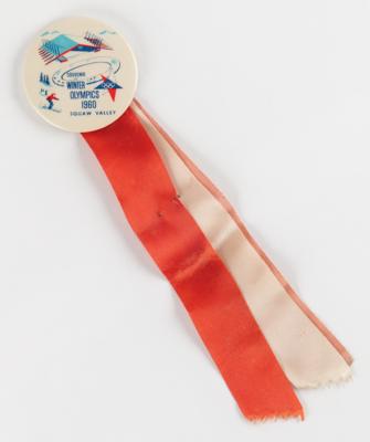 Lot #3345 Squaw Valley 1960 Winter Olympics Souvenir Pinback Button - Image 1