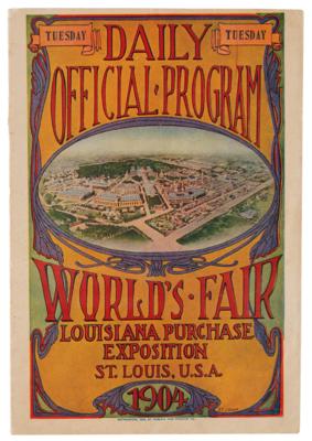 Lot #3250 St. Louis 1904 Olympics Program