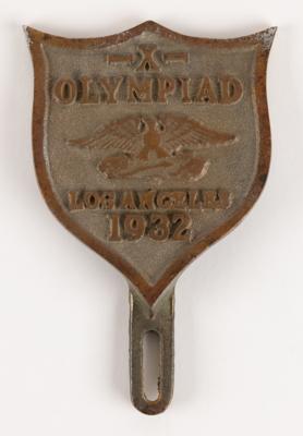 Lot #3318 Los Angeles 1932 Summer Olympics Car Badge - Image 1