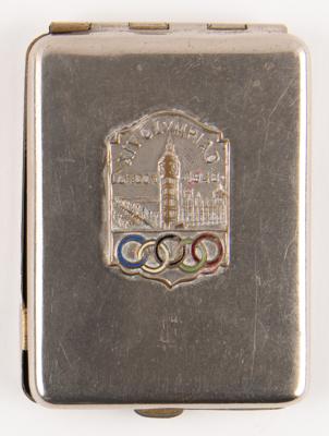 Lot #3336 London 1948 Summer Olympics Souvenir Match Case - Image 1