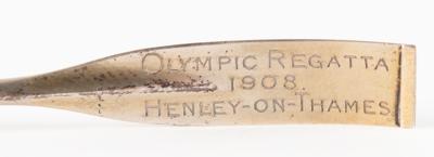 Lot #3301 London 1908 Olympics Commemorative Silver Oar - Image 3