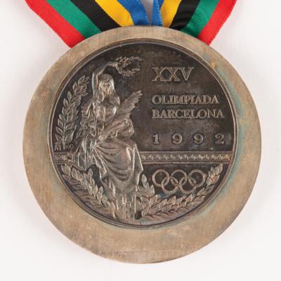 Lot #3100 Barcelona 1992 Summer Olympics Silver Winner's Medal - Image 1