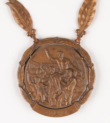 Lot #3082 Rome 1960 Summer Olympics Bronze Winner's Medal for Shooting - Image 3