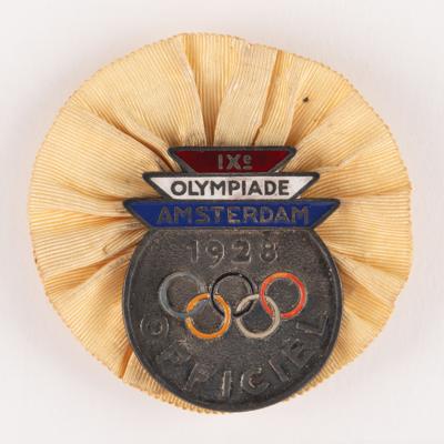Lot #3175 Amsterdam 1928 Summer Olympics Official's Badge - Image 1