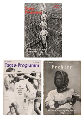 Lot #3258 Berlin 1936 Summer Olympics (3) Programs