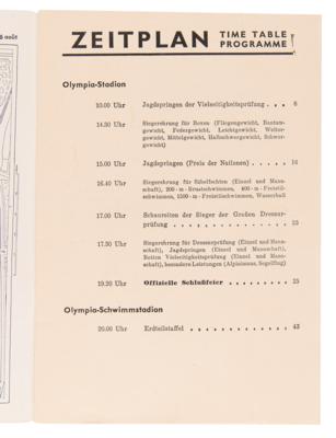 Lot #3254 Berlin 1936 Summer Olympics 'Closing Ceremony' Program - Image 4