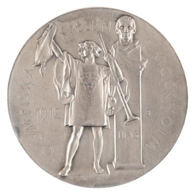 Lot #3054 Stockholm 1912 Summer Olympics Silver Winner's Medal - Image 2