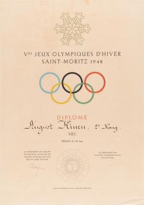 Lot #3160 Winter Olympics Collection of (10) Diplomas - Image 5