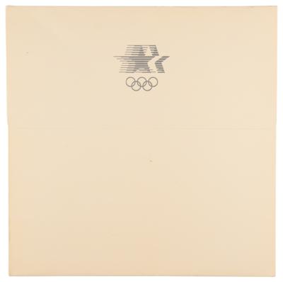 Lot #3283 Greg Louganis Signed Winner's Medal Diplomas from the Los Angeles 1984 Summer Olympics - Image 3