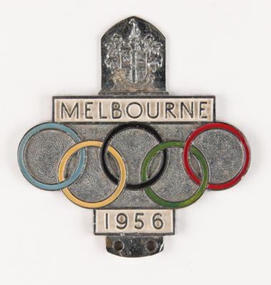 Lot #3340 Melbourne 1956 Summer Olympics Car Badge - Image 1