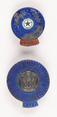 Lot #3212 All India Football Federation (AIFF) 1956 Badges (2) - Image 1