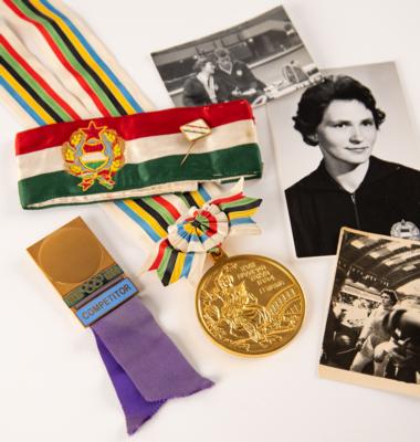 Lot #3084 Tokyo 1964 Summer Olympics Gold Winner's Medal for Fencing - Image 1
