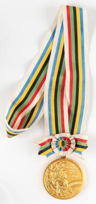 Lot #3084 Tokyo 1964 Summer Olympics Gold Winner's Medal for Fencing - Image 3
