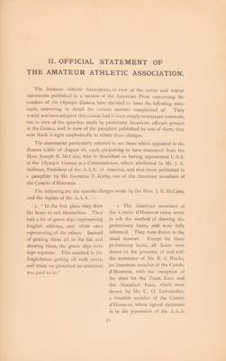 Lot #3300 London 1908 Olympics: A Reply to Certain Criticisms Book - Image 6