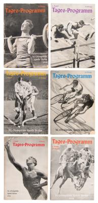 Lot #3259 Berlin 1936 Summer Olympics (6) Daily Programs - Image 1