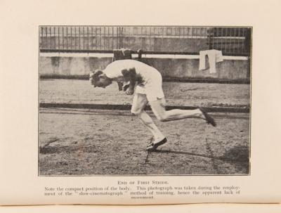 Lot #3280 Harold Abrahams Signature and Rare 'Spalding's Athletic Library' Book on Sprinting - Image 5