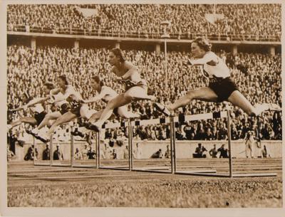 Lot #3328 Berlin 1936 Summer Olympics (8) Track Event Photographs - Image 3