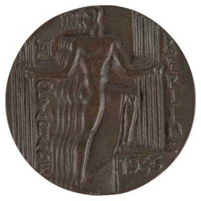 Lot #3127 Berlin 1936 Summer Olympics Bronze Participation Medal - Image 1