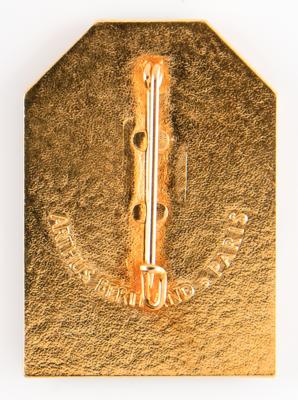 Lot #3201 Grenoble 1968 Winter Olympics Competitor's Badge - Image 2
