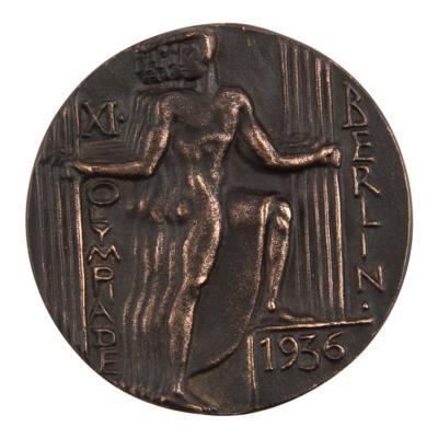 Lot #3068 Berlin 1936 Summer Olympics Silver Winner's Medal, with Other Medals and Trophies from the Collection of Equestrian Johan Jacob Greter - Image 6