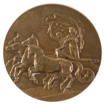 Lot #3120 London 1908 Olympics Gilt Bronze Participation Medal - Image 1