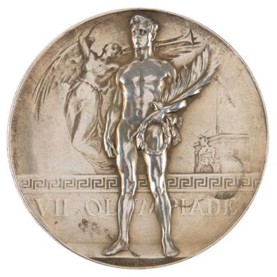 Lot #3057 Antwerp 1920 Olympics Gold Winner's