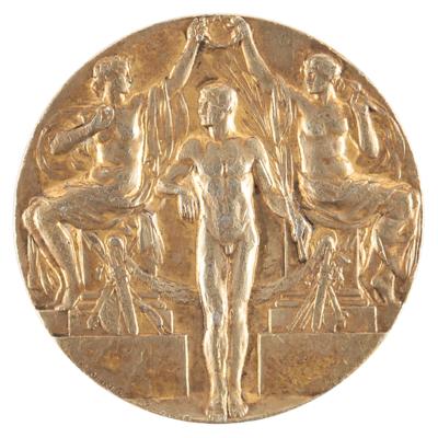 Lot #3055 Stockholm 1912 Olympics Team Gold Winner's Medal - Image 1