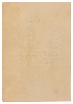 Lot #3334 London 1948 Summer Olympics Press Identity Card - Image 3