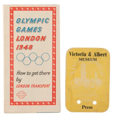 Lot #3334 London 1948 Summer Olympics Press Identity Card - Image 4