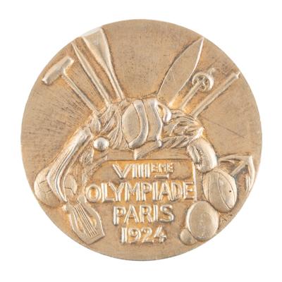 Lot #3060 Paris 1924 Summer Olympics Gold Winner's Medal for Boxing Great Jackie Fields - Image 2