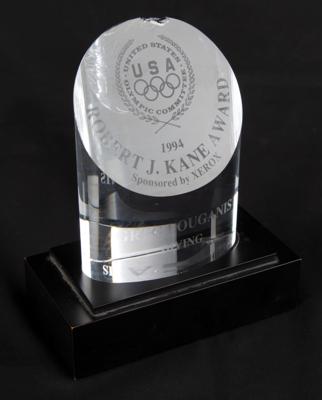 Lot #3369 Greg Louganis' 1994 Robert J. Kane Crystal Award - Image 1