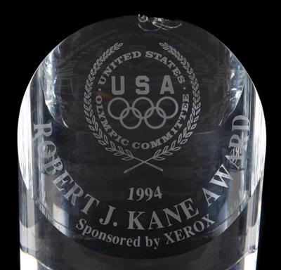 Lot #3369 Greg Louganis' 1994 Robert J. Kane Crystal Award - Image 2