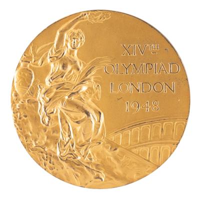 Lot #3072 London 1948 Summer Olympics Gold Winner's Medal - Image 1