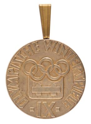 Lot #3083 Innsbruck 1964 Winter Olympics Gold Winner's Medal for Speed Skating - Image 1