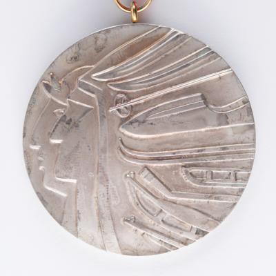 Lot #3097 Calgary 1988 Winter Olympics Silver Winner's Medal for Alpine Skiing with Case - Image 3