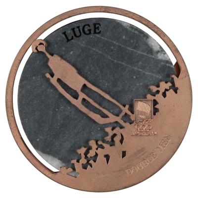 Lot #3102 Lillehammer 1994 Winter Olympics Bronze Winner's Medal for Luge - Image 2