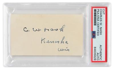 Lot #294 Charles W. Nash Signature - Image 1