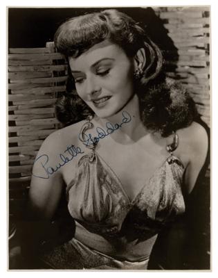 Lot #804 Paulette Goddard Signed Photograph - Image 1