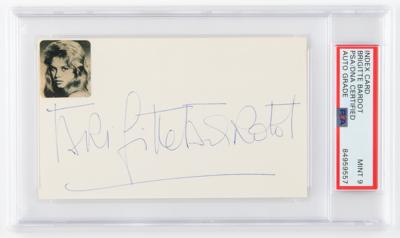Lot #752 Brigitte Bardot Signature - PSA MINT 9