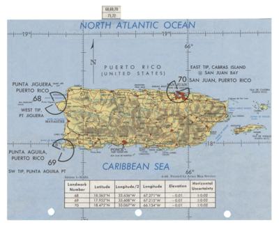 Lot #436 Apollo 9 Landmark Map Checklist Page [Attested as Flown by Richard Garner] - Image 2