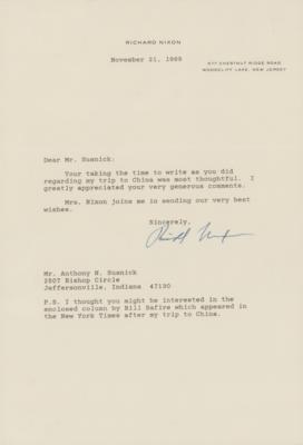 Lot #101 Richard Nixon Typed Letter Signed - Image 1