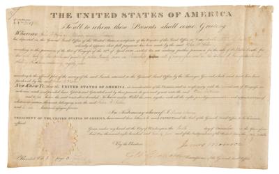 Lot #97 James Monroe Document Signed as President - Image 1